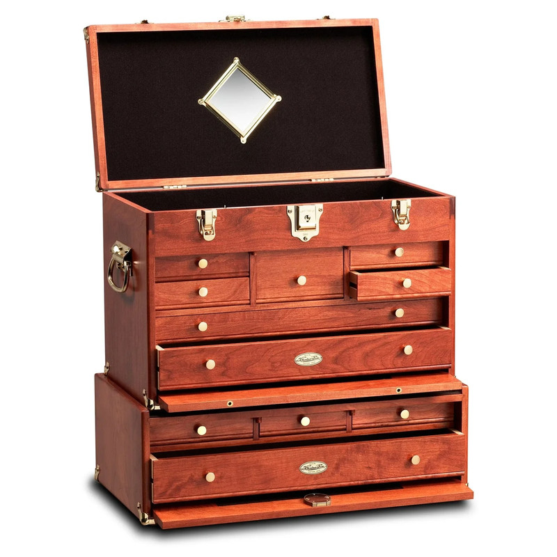 Classic Tool Chest and Base Set in American Cherry